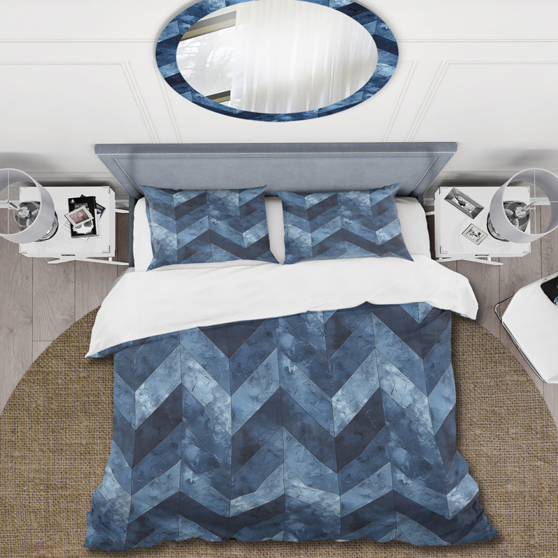 Ensemble de housse de couette Traditional, Housse de couette simple et deux taies décorative
