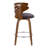Swivel Upholstered Faux Leather Counter Stool-92718767