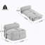 Fauteuil à billes d'intérieur pliable, gris clair