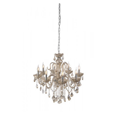 Debden 8 - Light Candle Style Chandelier