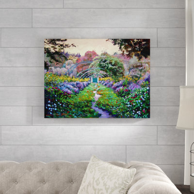 « monet giverny », reproduction d’art sur toile encadrée