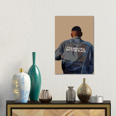 «It's A Beautiful Day To Be» - Estampe numérique sur toile tendue avec châssis
