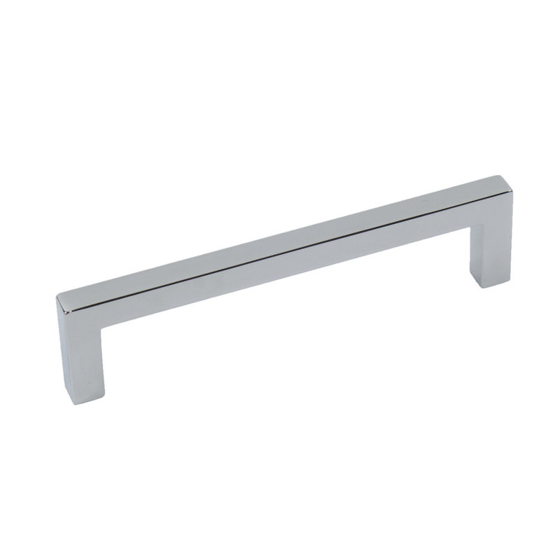 Poignée barre carrée 5 1/16" centré Kai, Nickel poli