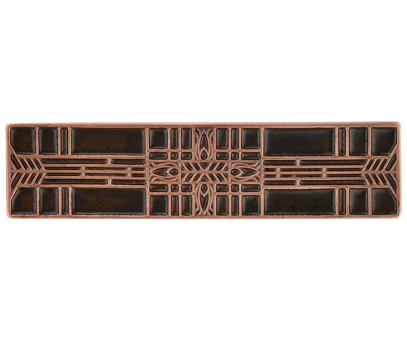 Arts And Crafts Bar / Handle Pull, Antique Copper