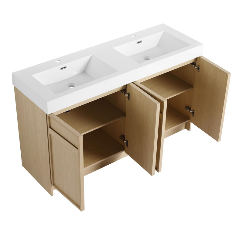 Meuble-lavabo 60 po avec lavabo en résine