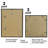 4 Piece Picture Frames - Gallery Wall Frame Set with Two 14x14 Frames with 4x6 Mats and Two 14x18 Frames with 5x7 Mats - Black