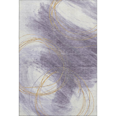 Premium Machine Washable Mayfield AMF2396 Abstract Rug