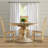 Attah Mahogany Round Solid Wood Dining Table-1265469646-1265469647