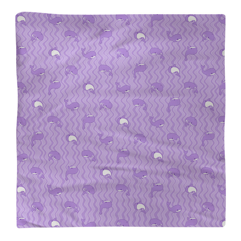 Polyester Geometric Square Napkin, Purple, 0.1" H x 22" W x 22" D, Polyester Twill