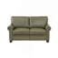 Causeuse de salon en similicuir taupe