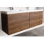 Meuble-lavabo double flottant avec lavabo mural Annedoris-1322837635