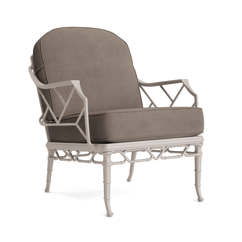 Calcutta Outdoor Lounge Chair, Fusion Charcoal, Dove Smooth