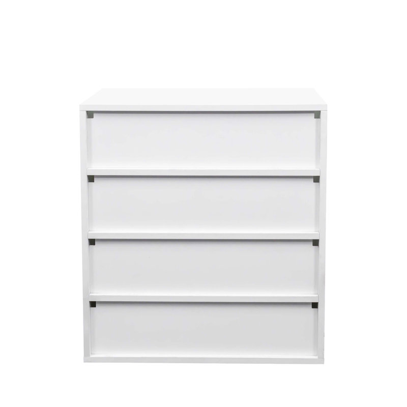 Shoe Box With RGB LED Light, Wooden Stackable Shoe Storage Box With Glass Door, Shoe Storage Bin Shoe Display Case For Sneakers (4 Tier-1)