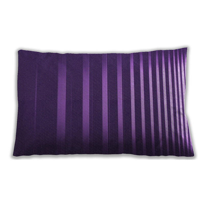 Coussin décoratif à motifs 19, Microsuède, Mauve