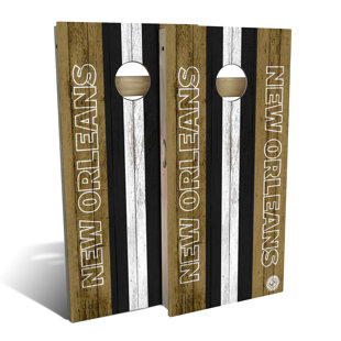 Slick Woody's Cornhole Co Solid Wood Foldable Cornhole Set with Carrying Case