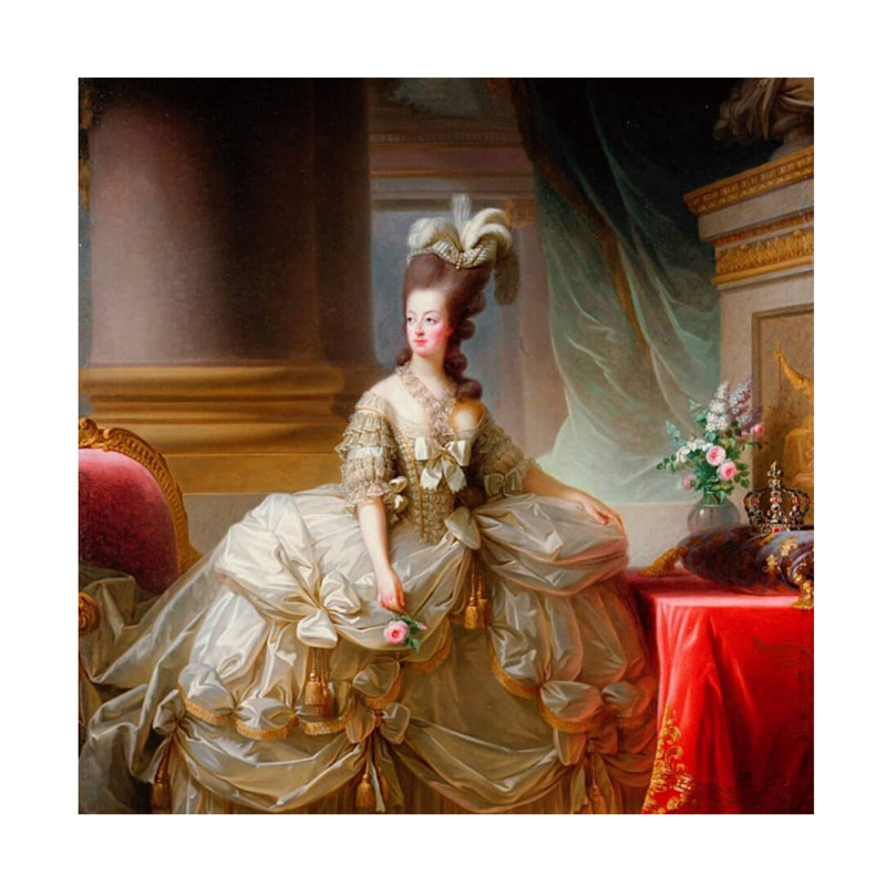 Art sur toile Marcus Jules Marie Antoinette, H 14 po x l 14 po