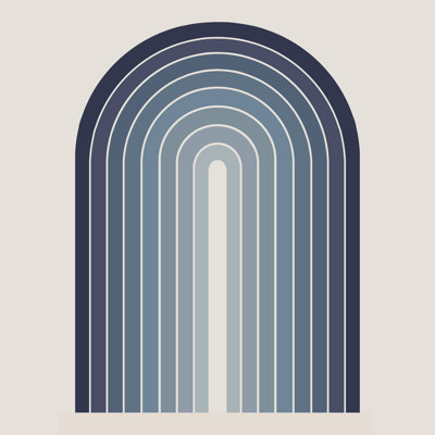 Color Poems - dégradé - bleu arche II