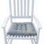 Chaise berçante en bois BLANC, sans passe-partout-1574732770