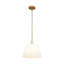 Luminaire suspendu conique en verre 1 lumière