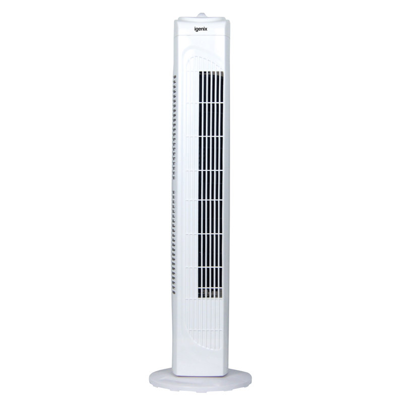 29 Inch Oscillating Tower Fan, White