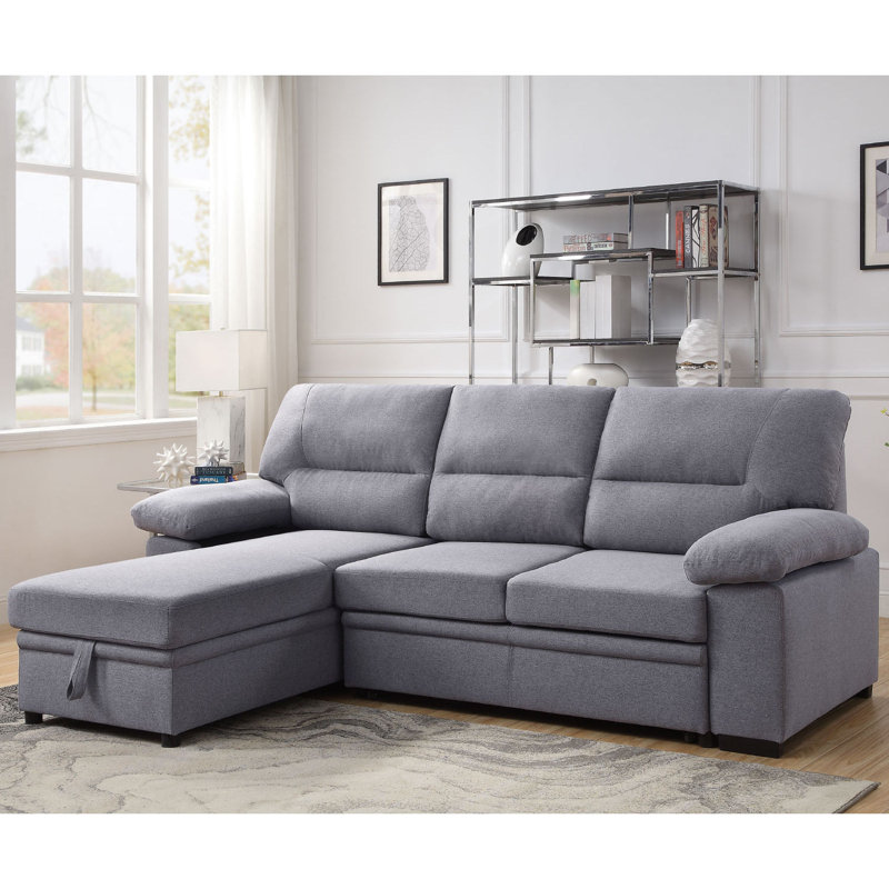 Myton Upholstered L-Shaped Sectional Left Hand Facing, 100% Polyester
