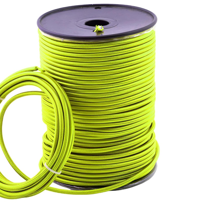 Bonas 2Core Round Fabric, Vintage Style Italian Braided 0.75Mm Flexible Lighting Electrical for UK Lighting Cable