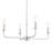 Pallas 4 - Light Steel Dimmable Classic / Traditional Chandelier-1887964297