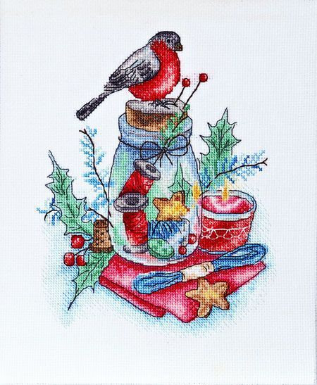 Broderie - Trousse de point de croix compté d'hiver par Alisena 1266A