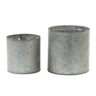 Vase de table en zinc ondulé Vennie