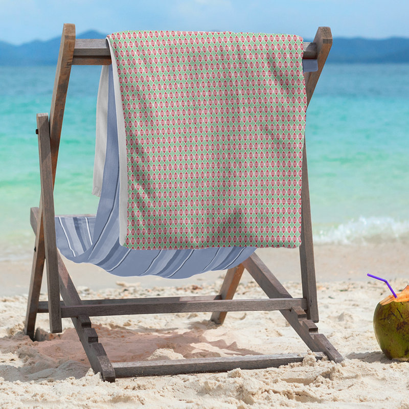 Beach Towel, Green, Poly/Cotton