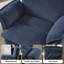 Chaise avec accoudoirs et roues Criss-223073480