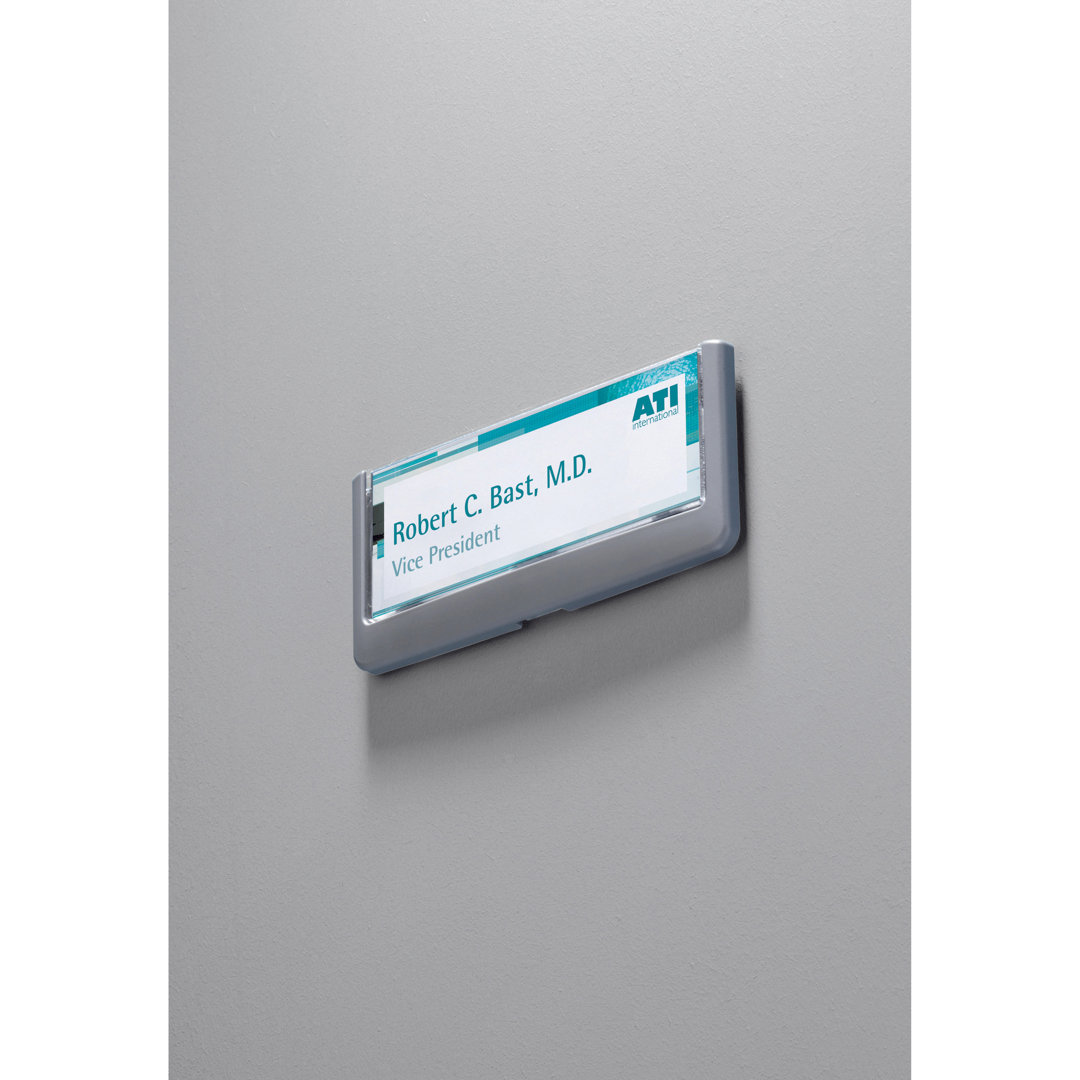 Click Sign Holder for Interior Walls, 6 3/4 X 5/8 X 3 Durable Office Products Corp.