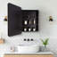Armoire de salle de bain polyvalente avec un design élégant et beaucoup de rangement
