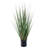 24" Artificial Potted Green/Burgundy Flax Grass-705607331