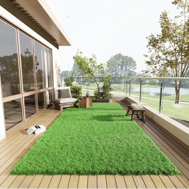 Tapis épais synthétique réaliste 78 po x 117 po, H 1,2 po x l 157,2 po x P 79,2 po