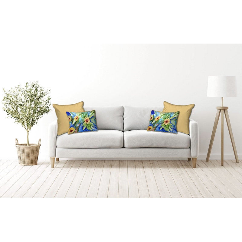 Coussin décoratif Floral, 16 po x 20 po