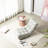 Reclining Chair With Spring Support, For Relaxation - Space Saving Design Comfortable Fits Area Gray Metal & Linen