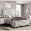 Grande tête de lit tapissier de luxe moderne 1Pc avec éclairage DEL (seulement lit)