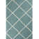 Myshaggy Collection Rugs Diamond Design in Duck Egg Blue