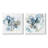 " Contemporary Blue Squiggle Composition " by June Erica Vess 2 - Pieces Painting Print-1842754908