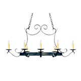 Laramie Metal Handcrafted Oval Hanging Pot Rack