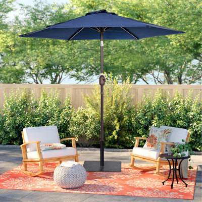 Prithvi 86.4'' Market Umbrella with Base Included