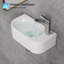 White Ceramic Cloakroom Basin 40 x 22 cm Small Space Saving Bathroom Sink