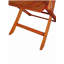 Ensemble de salle à manger pliable pour patio, 4 chaises pliantes, intérieur et extérieur universel, teck
