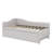 Twin-Size Upholstered L-Shaped Sofa Bed With An Elevating Trundle-1422531626