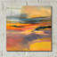  «Blazing» par Patrick Dennis, art mural en verre acrylique, 12 po x 12 po