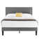 Auxter Bed Frame with Height Adjustable Upholstered Headboard