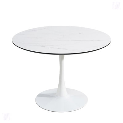 Jovanda Round Metal Base Dining Table