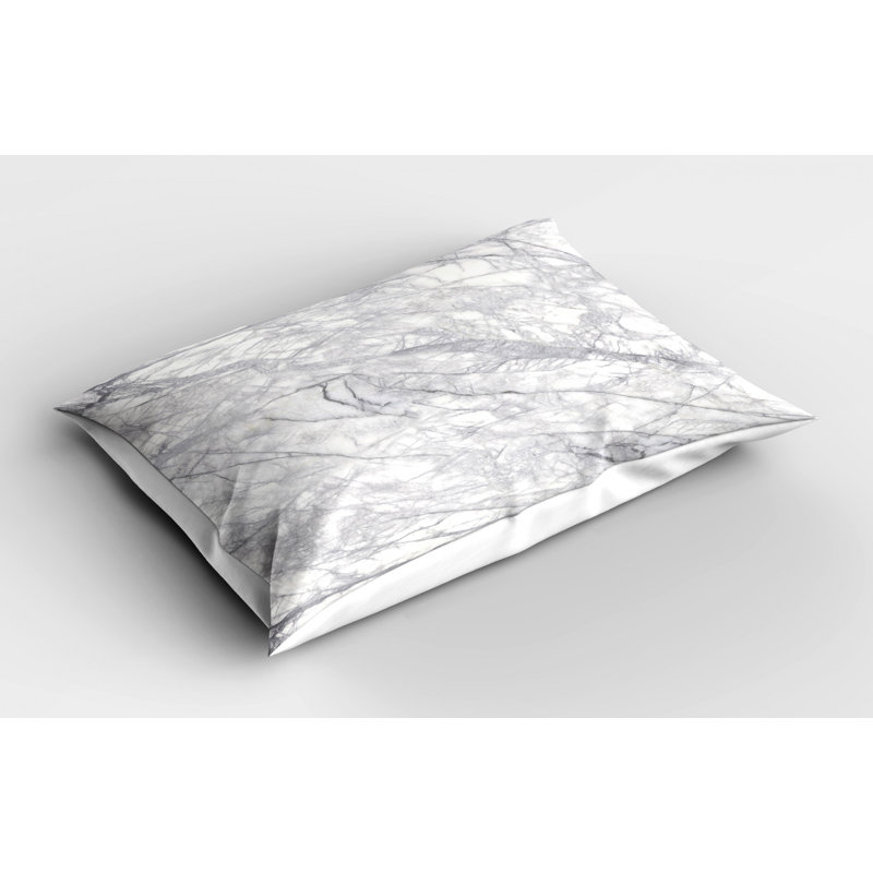 Marble Polyester Abstract Sham Set, Twin