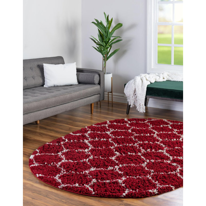 Geometric Indoor Rug, Oval 7'10" x 10'